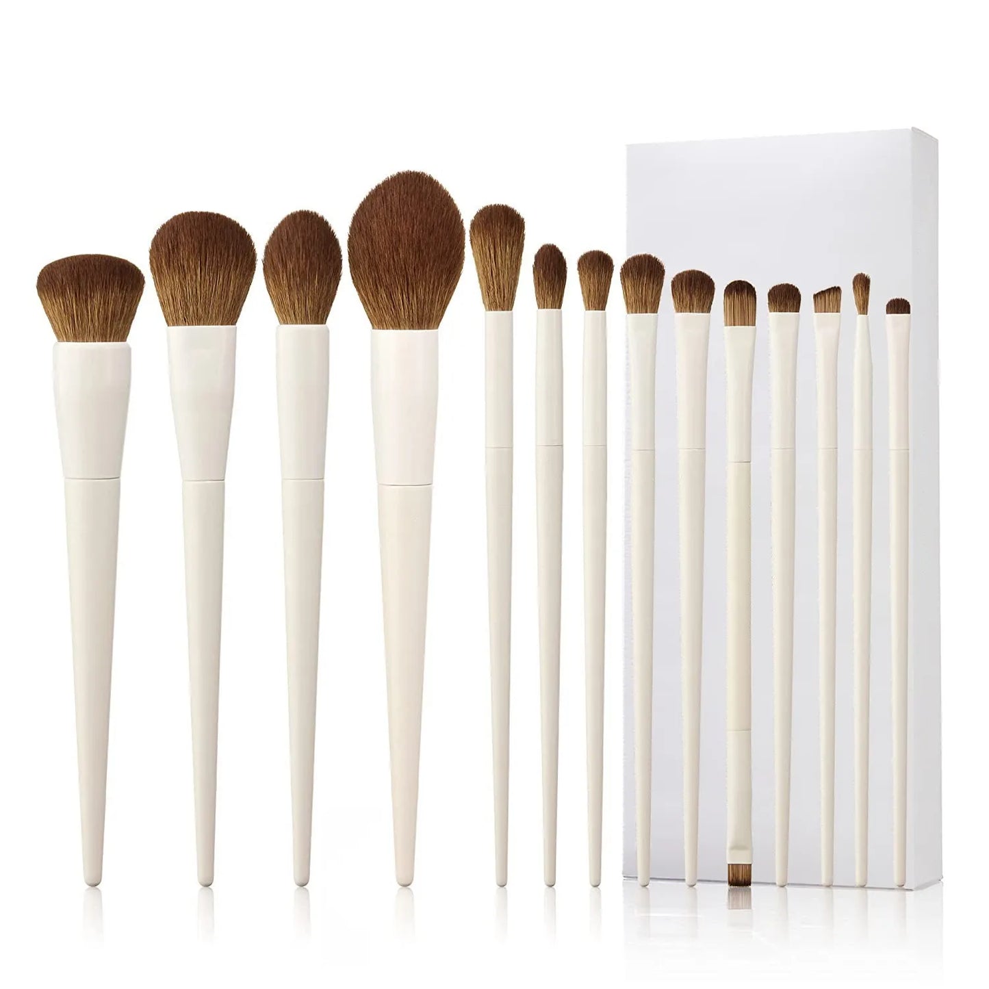 Makeup Brush Set - 14Pcs Synthetic Hair Foundation Eyeshadow Powder Contour Professional Beauty Tool