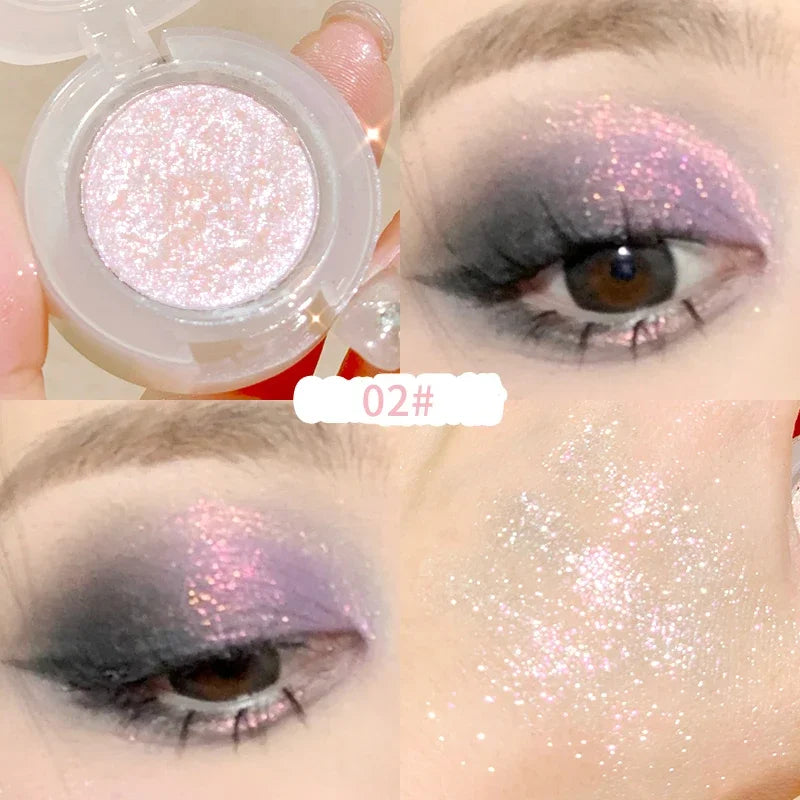 Peach Highlighter Eyeshadow Palette Diamond Glitter Mashed Potatoes Highlighter Gel Face Body Brighten Natural Contour Make up