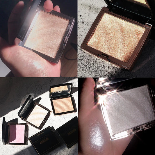 New Highlighter Makeup Shimmer Powder Highlighter Palette Base Illuminator Highlight Face Contour Golden Bronzer