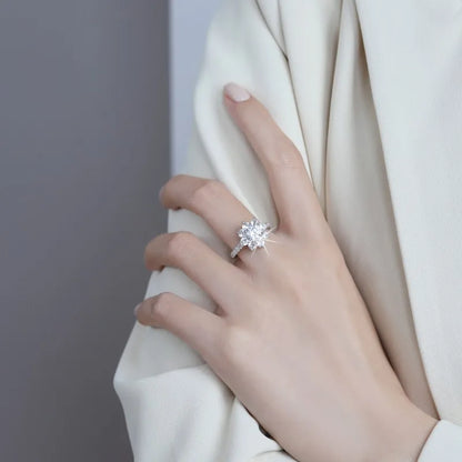 925 Sterling Sliver Rings Shining Classics Zircon for Women Wedding Engagement Jewelry Fashion Luxury Gift High Quality R36415